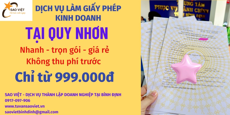 Tất tần tật những thủ tục để thành lập doanh nghiệp tại Quy Nhơn.