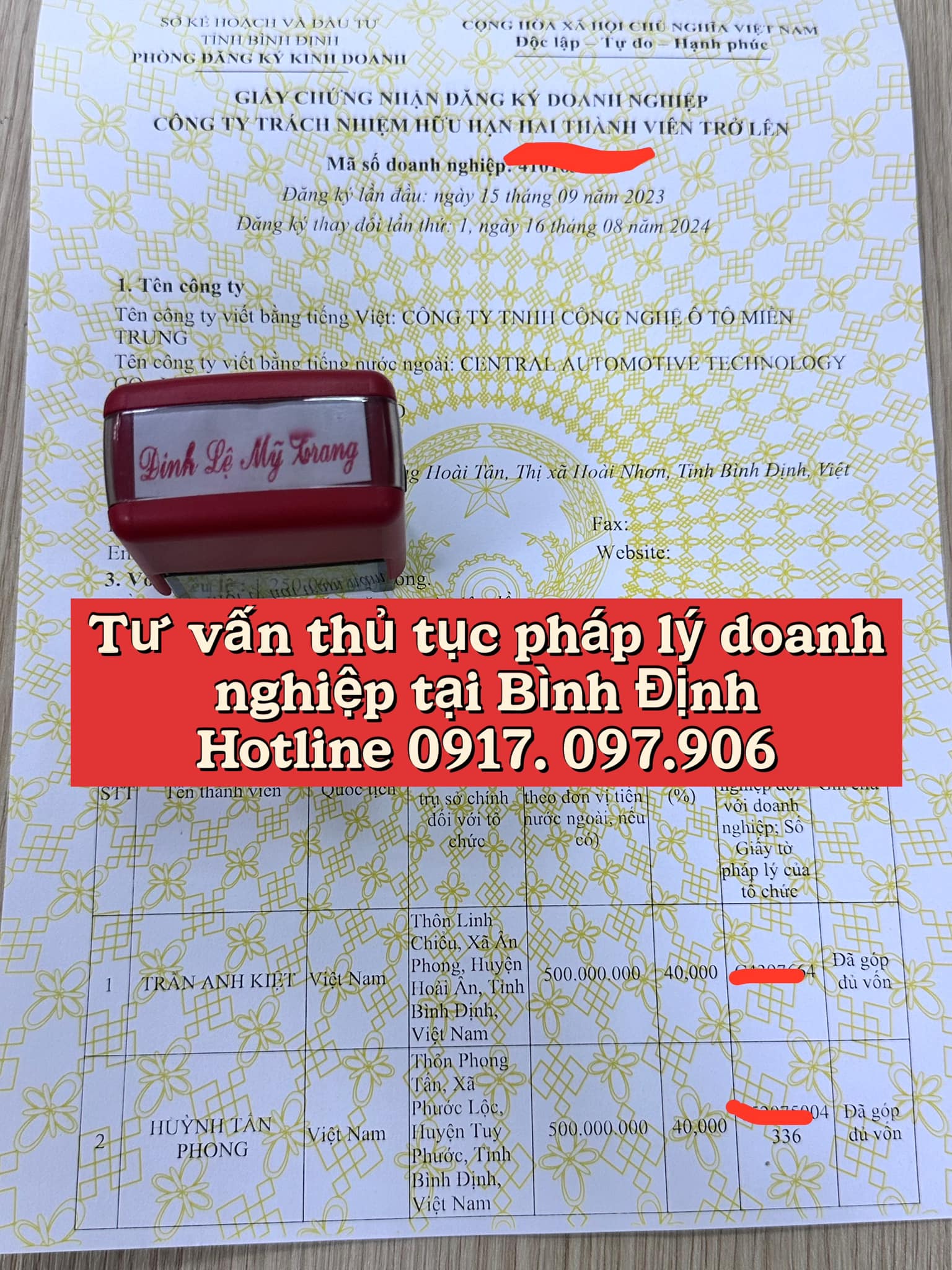 Thành Lập Công Ty Gia Lai